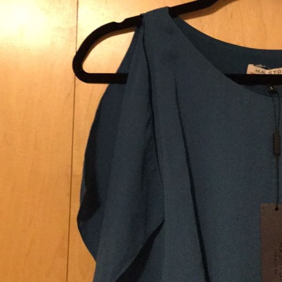 HALSTON HERITAGE draped side detail dress - Picture 6 of 8